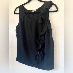 Black sleeveless top